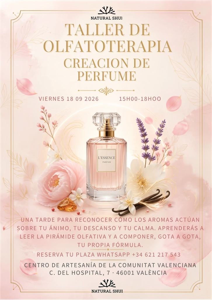 Taller de perfumes y olfato terapia 